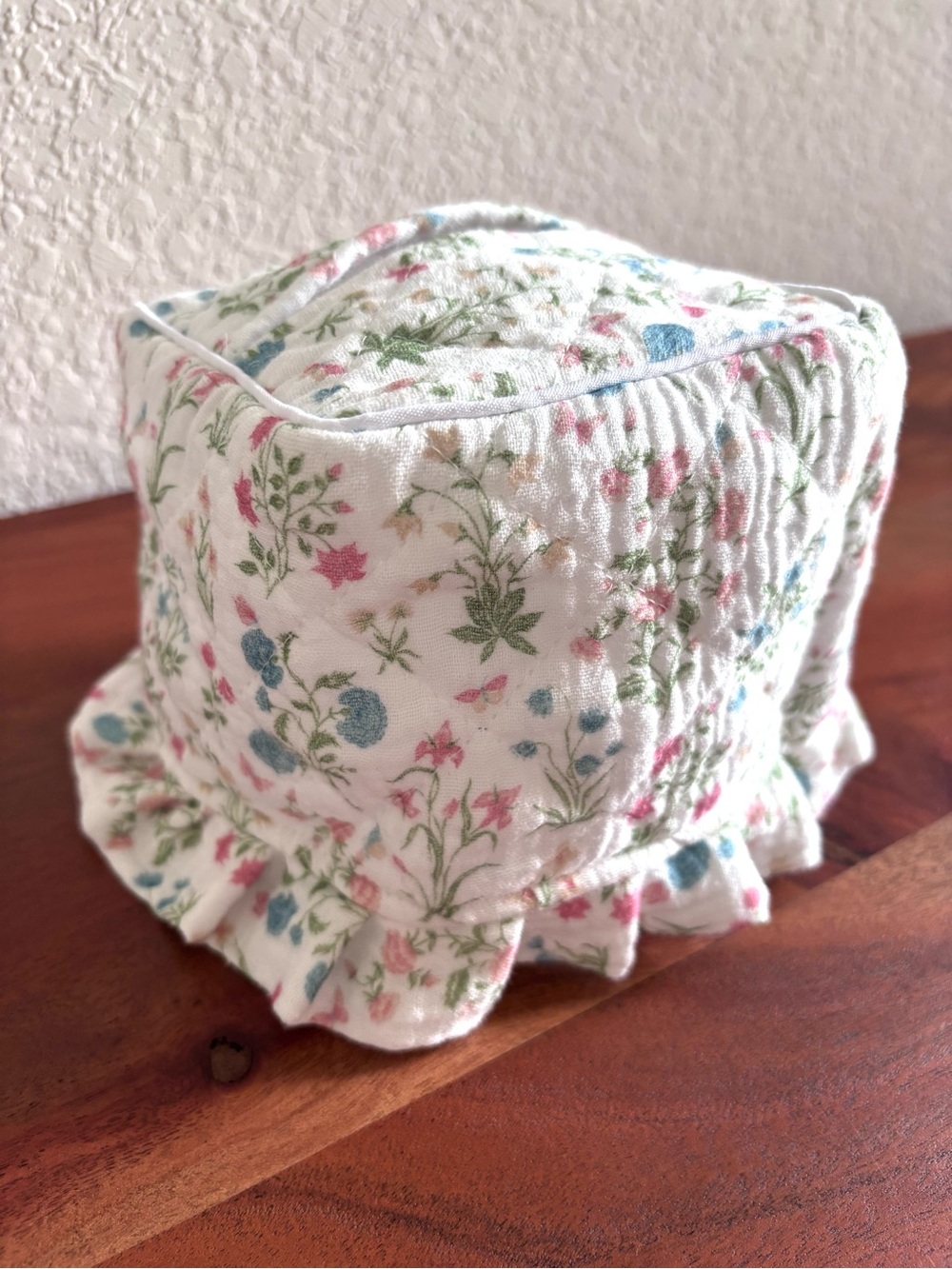 Cotton Ditsy Floral Tissue Box Cover Cottagecore Girly Home Accessory